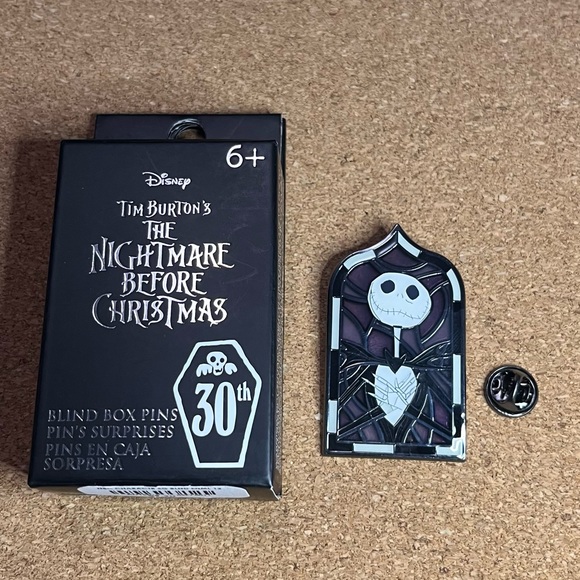 Disney JACK Nightmare Before Christmas Stained Glass Pin Loungefly New Open - Picture 2 of 6